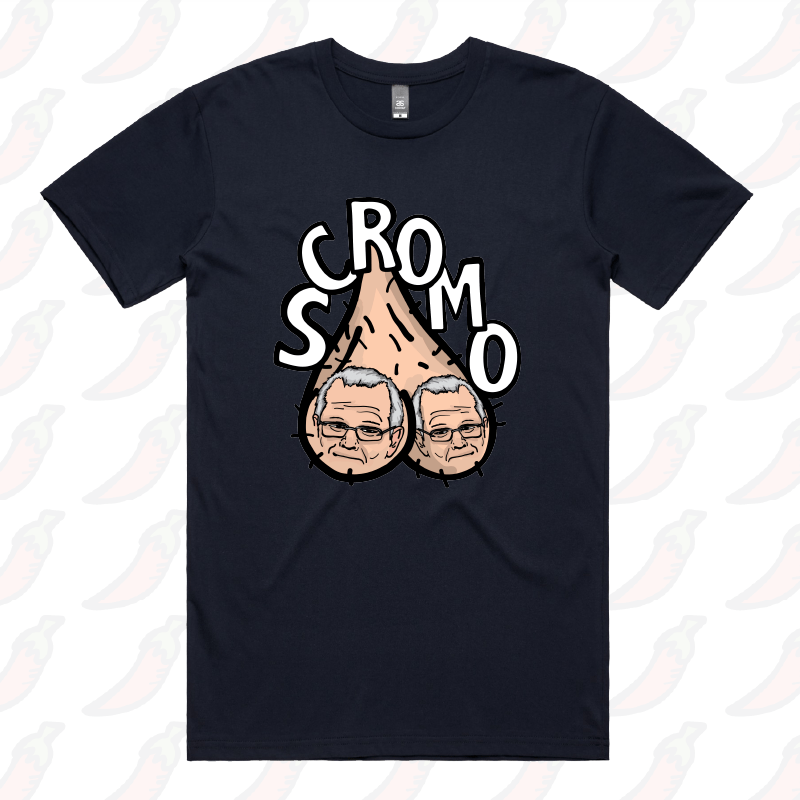 S / Navy / Large Front Design Scromo 🥜🥜  – Men's T Shirt