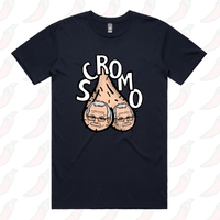 S / Navy / Large Front Design Scromo 🥜🥜  – Men's T Shirt