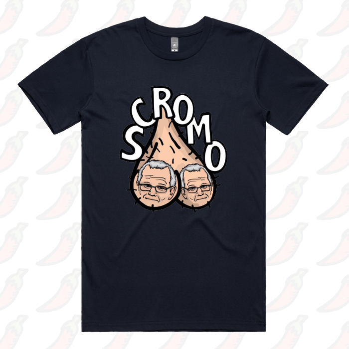 S / Navy / Large Front Design Scromo 🥜🥜  – Men's T Shirt