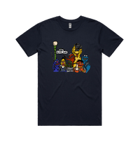 S / Navy / Large Front Design Sesame Gang 🥴 - Men's T Shirt