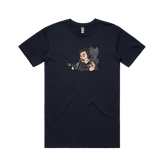 S / Navy / Large Front Design Smokin' Elon 💨 - Men's T Shirt