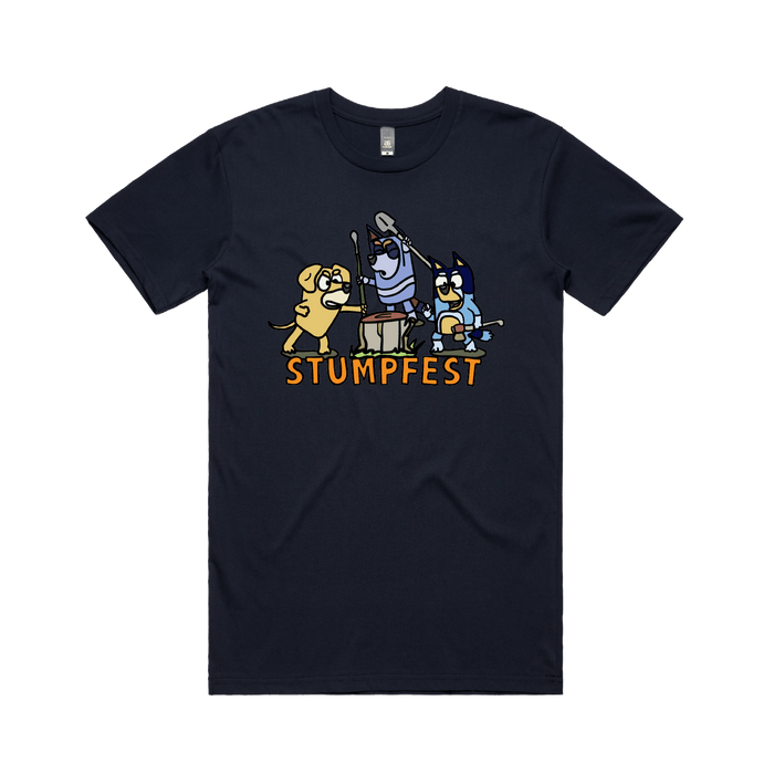 S / Navy / Large Front Design Stumpfest 🪓 - Men's T Shirt