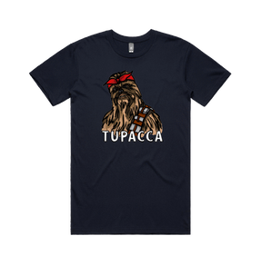 S / Navy / Large Front Design Tupacca ✊🏾 - Men's T Shirt