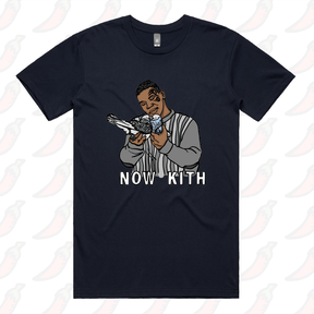 S / Navy / Large Front Design Tyson Now Kith 🕊️ - Men's T Shirt