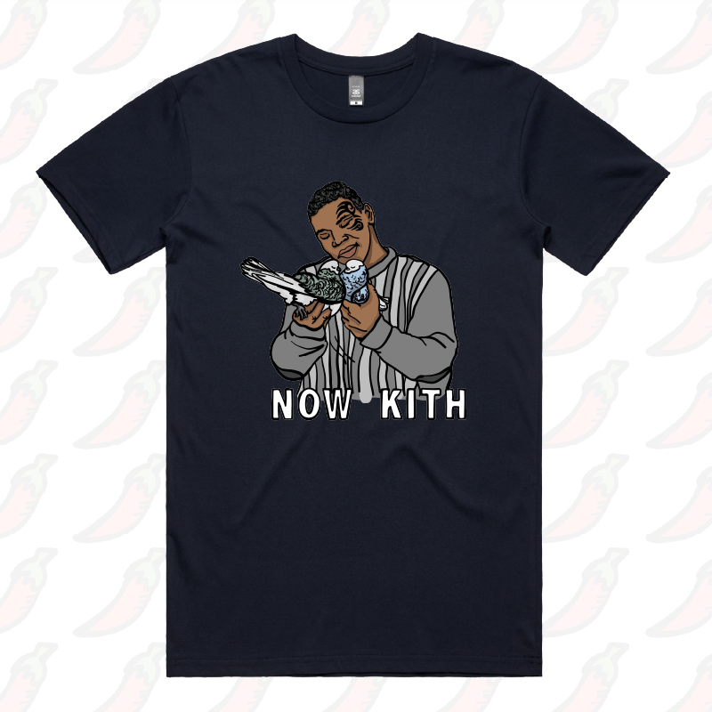 S / Navy / Large Front Design Tyson Now Kith 🕊️ - Men's T Shirt