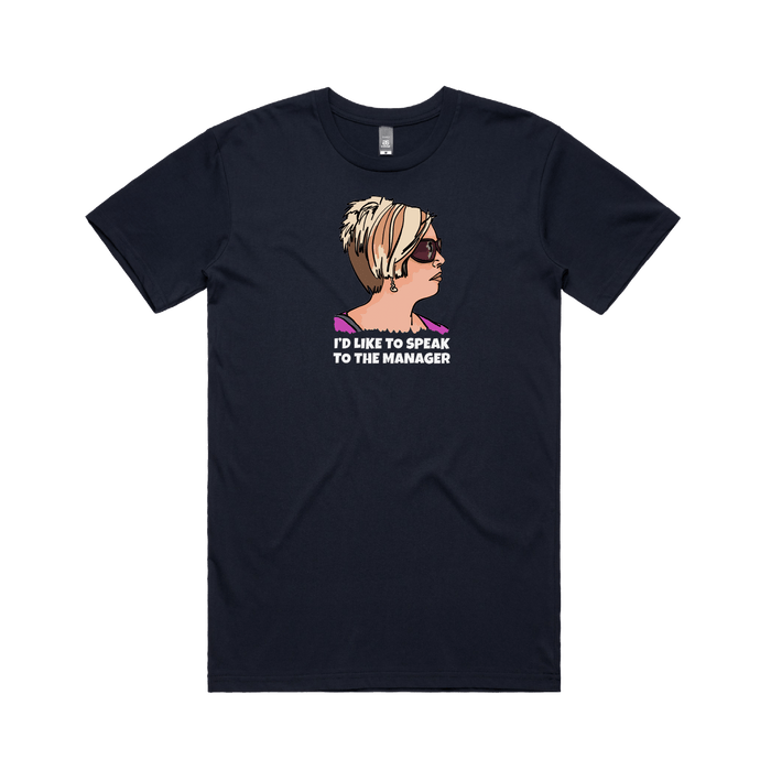 S / Navy / Large Front Design Unleash the Karen 😤 - Men's T Shirt