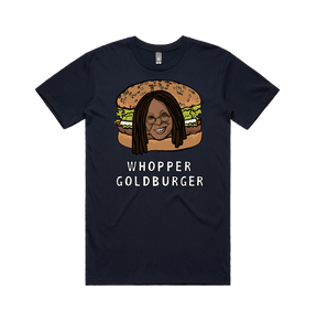 S / Navy / Large Front Design Whopper Goldburger 🍔 - Men's T Shirt