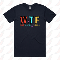 S / Navy / Large Front Design WTF 🍷💅 –  Men's T Shirt