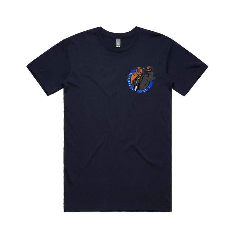 S / Navy / Small Front Design Bitconnect 🎤 - Men's T Shirt