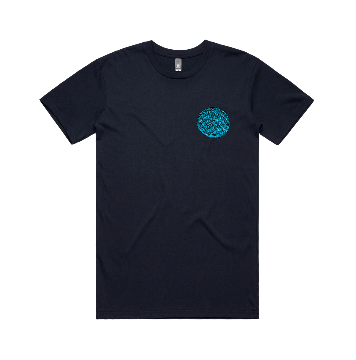 S / Navy / Small Front Design Blue Waffle 🧇🤮 - Men's T Shirt