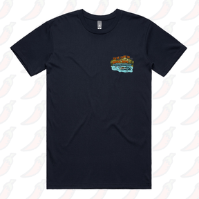 S / Navy / Small Front Design Bonnie Doon 🚤 - Men's T Shirt