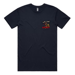 S / Navy / Small Front Design Brewdolf 🦌 – Men's T Shirt