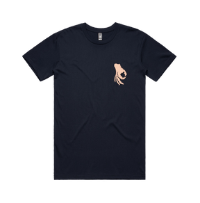 S / Navy / Small Front Design Circle Game 👊 - Men's T Shirt