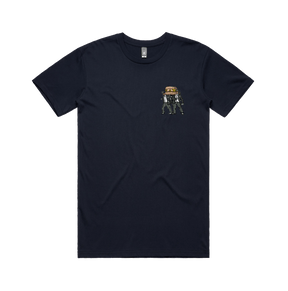 S / Navy / Small Front Design Coffin Dance ⚰️ - Men's T Shirt