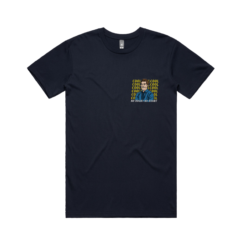 S / Navy / Small Front Design Cool Cool Cool 👮‍♂️ - Men's T Shirt