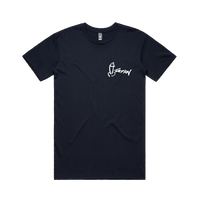 S / Navy / Small Front Design Dictation 📏 - Men's T Shirt