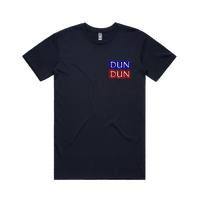 S / Navy / Small Front Design Dun Dun 🚔 - Men's T Shirt