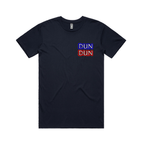 S / Navy / Small Front Design Dun Dun 🚔 - Men's T Shirt