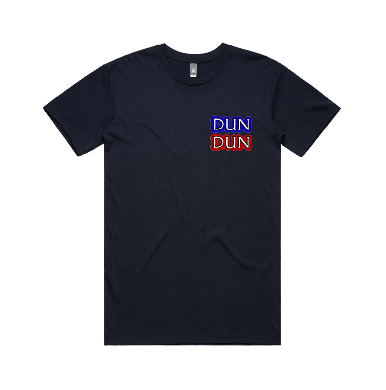 S / Navy / Small Front Design Dun Dun 🚔 - Men's T Shirt