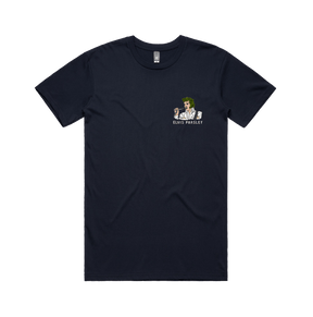 S / Navy / Small Front Design Elvis Parsley 🌿 - Men's T Shirt