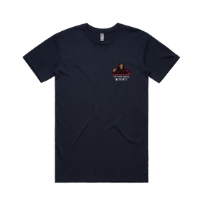 S / Navy / Small Front Design I'm Rick James ✋🏾 - Men's T Shirt