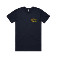 S / Navy / Small Front Design Jabba The Slut ⛓️ - Men's T Shirt