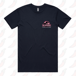 S / Navy / Small Front Design Jurassic Mum 🦖 - Men's T Shirt