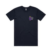 S / Navy / Small Front Design K Rudd Handball King 👑 - Men's T Shirt