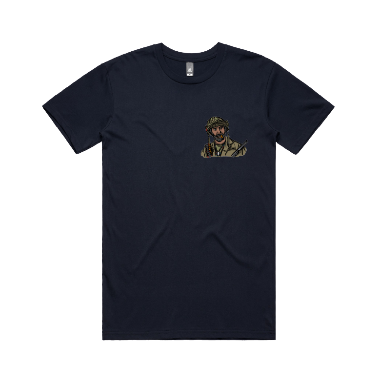 S / Navy / Small Front Design Never Go Full Retard 💥 - Men's T Shirt