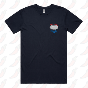 S / Navy / Small Front Design Party Like a WAG 🍽❄ - Men's T Shirt
