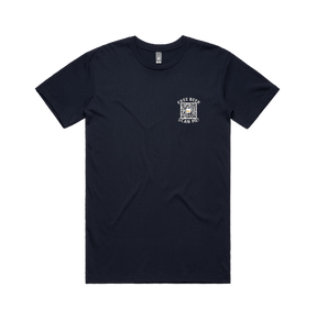 S / Navy / Small Front Design Rick Roll QR Prank 🎵 - Men's T Shirt