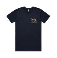 S / Navy / Small Front Design Sesame Gang 🥴 - Men's T Shirt