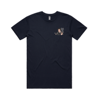 S / Navy / Small Front Design Smokin' Elon 💨 - Men's T Shirt