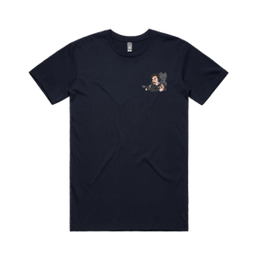 S / Navy / Small Front Design Smokin' Elon 💨 - Men's T Shirt