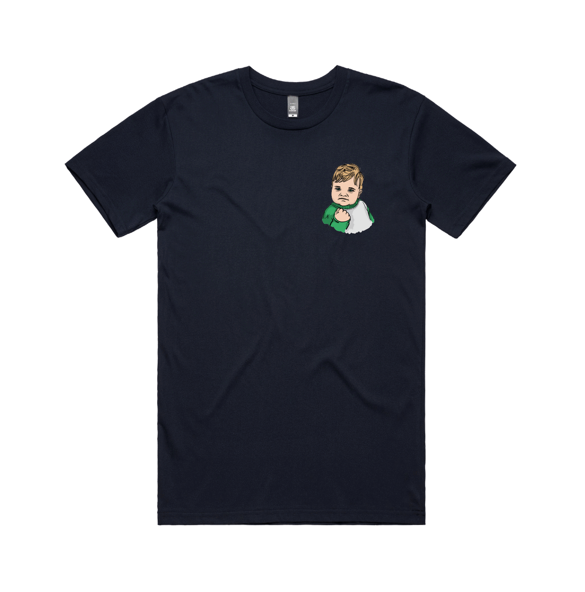 S / Navy / Small Front Design Success Kid ✊ - Men's T Shirt