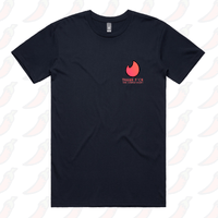 S / Navy / Small Front Design Swipe Right 🔥 - Men's T Shirt