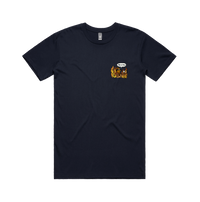 S / Navy / Small Front Design This Is Fine 🔥 - Men's T Shirt