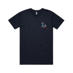 S / Navy / Small Front Design Thomas The Dank Engine 🚂 - Men's T Shirt