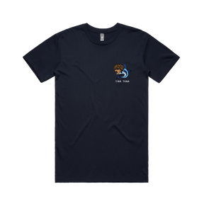 S / Navy / Small Front Design Tina Tuna 🐟 - Men's T Shirt