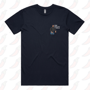 S / Navy / Small Front Design U Rock My World 👨🏾 - Men's T Shirt