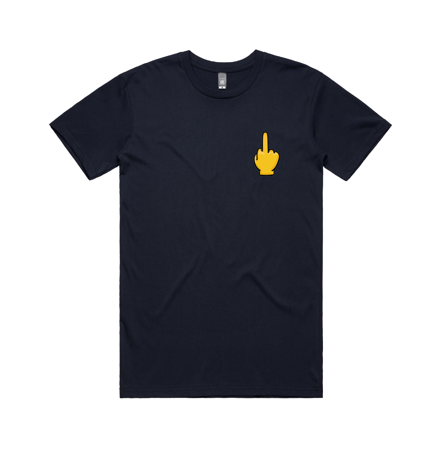 S / Navy / Small Front Design Up Yours 🖕 - Men's T Shirt