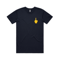 S / Navy / Small Front Design Up Yours 🖕 - Men's T Shirt