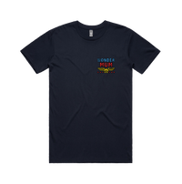 S / Navy / Small Front Design Wondermum 🦸‍♀️ - Men's (Unisex) T Shirt