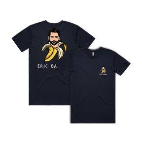 S / Navy / Small Front & Large Back Design Eric Banana 🍌 - Men's T Shirt