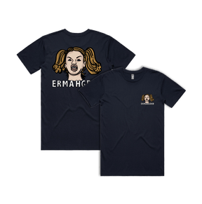 S / Navy / Small Front & Large Back Design Ermahgerd! 🤓 - Men's T Shirt