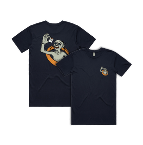 S / Navy / Small Front & Large Back Design My Precious 👃🏻 - Men's T Shirt