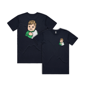 S / Navy / Small Front & Large Back Design Success Kid ✊ - Men's T Shirt