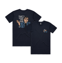 S / Navy / Small Front & Large Back Design That's What She Said 🖨️ - Men's T Shirt