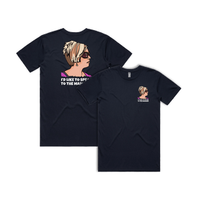 S / Navy / Small Front & Large Back Design Unleash the Karen 😤 - Men's T Shirt