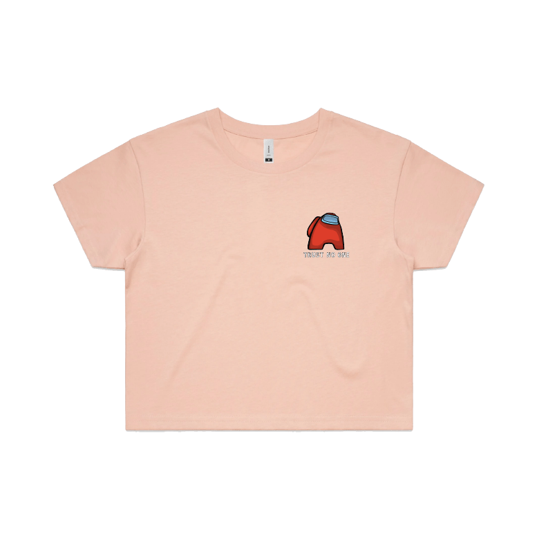 S / Pink AMONG US 👨‍🚀 - Women's Crop Top